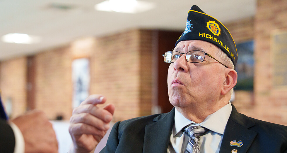 Tony Paternostro of the Department of New York at Hillsdale College in Hillsdale, Mich. Jennifer Blohm/The American Legion