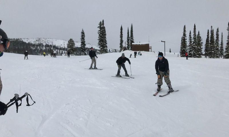 Active-duty troops hit the ski slopes with Montana Legionnaires