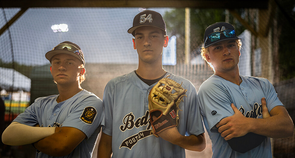 Bedford Stevens-Buswell Post 54 arrives at Keeter Stadium in Shelby, N.C., for the 2026 American Legion World Series. Photo by Chet Strange