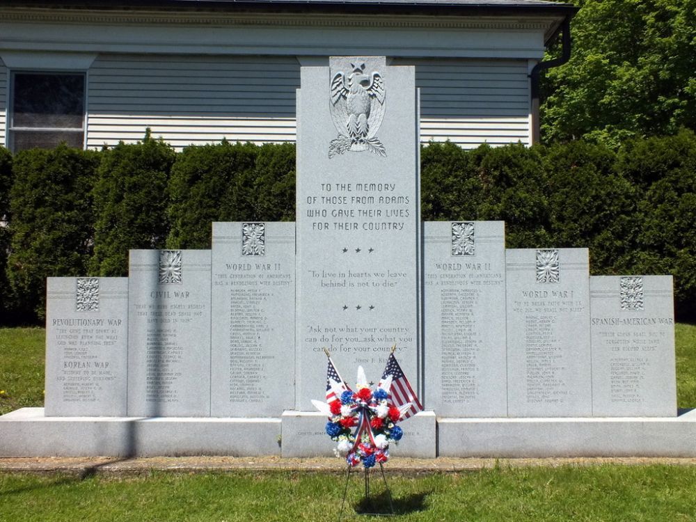 Adams War Memorial, Adams, Massachusetts