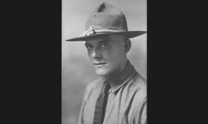 Portrait of Sgt. John Frederick Withoft in his World War I Army uniform