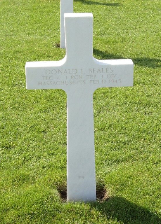 Donald Irving Beales Memorial Stone