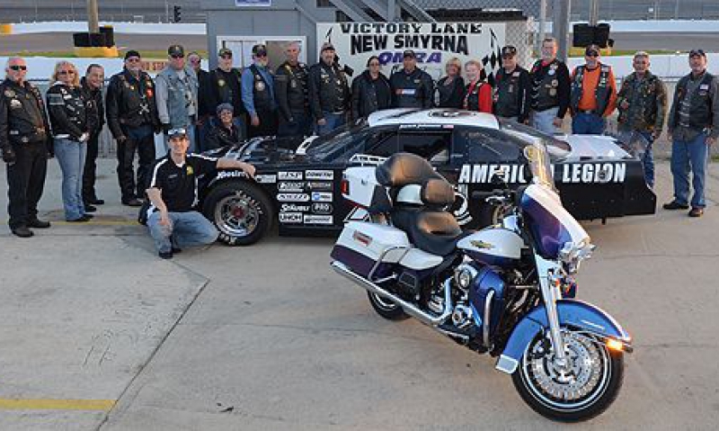 Legion Riders escort Freedom car