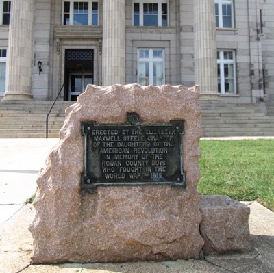 Rowan County World War I Memorial, Salisbury