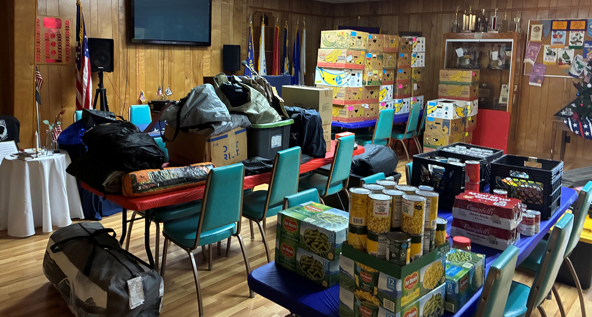 West Virginia Post 7 in Buckhannon has served as a donation hub for those impacted by flooding in the area. (Mike Wallace photo)