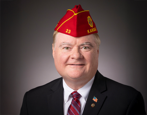 Official portrait of National Commander Daniel K. Wiley of Kansas