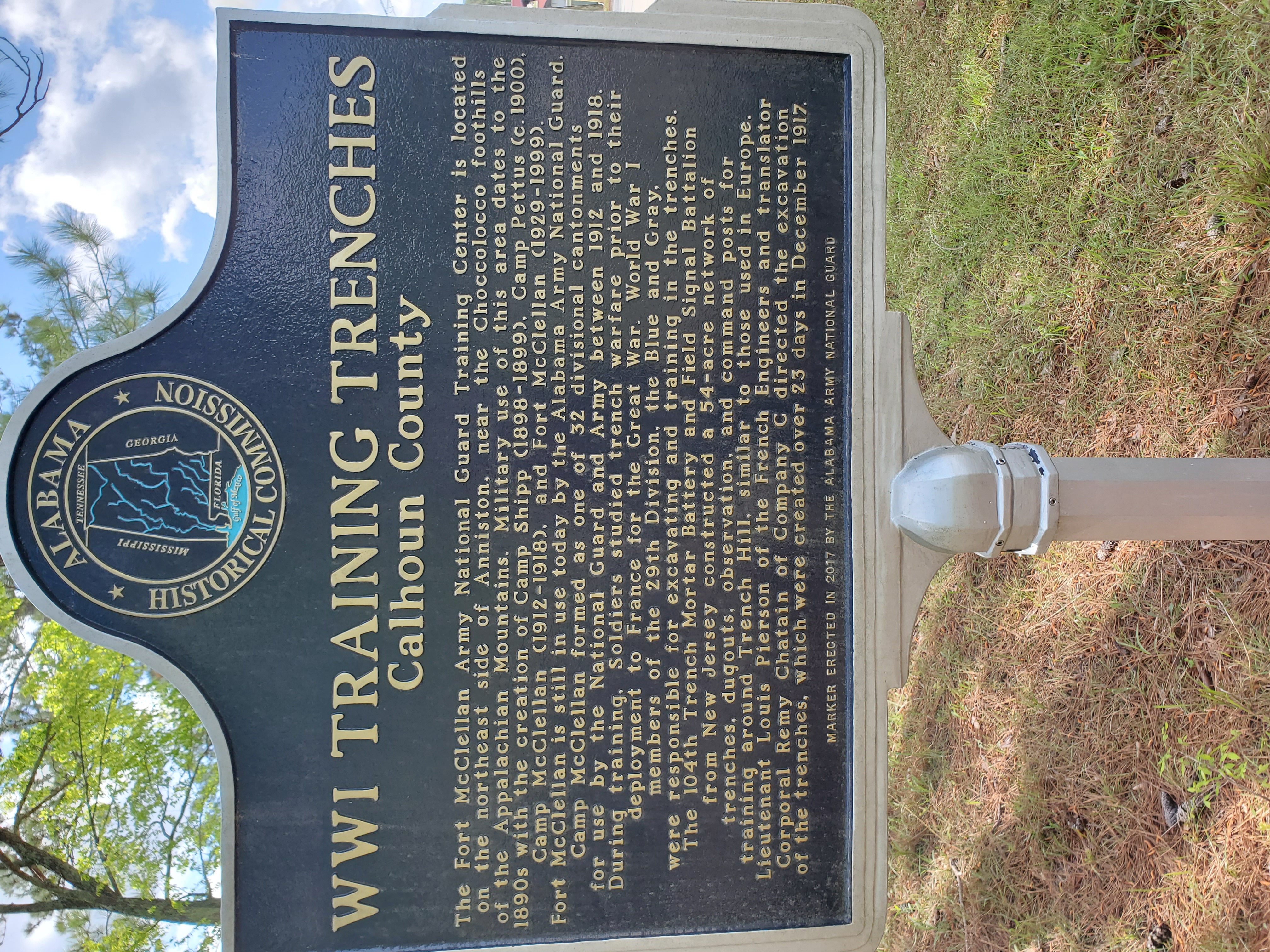 WWI Training Trenches - Calhoun County