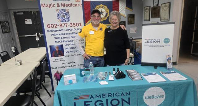 John J. Morris Post 62 in Peoria, Ariz., hosted a Wellcare information program.