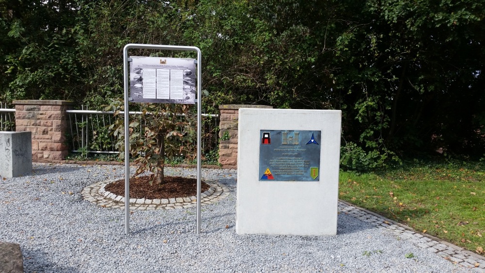 Plaque to commemorate the 284th Engineer Combat Battalion