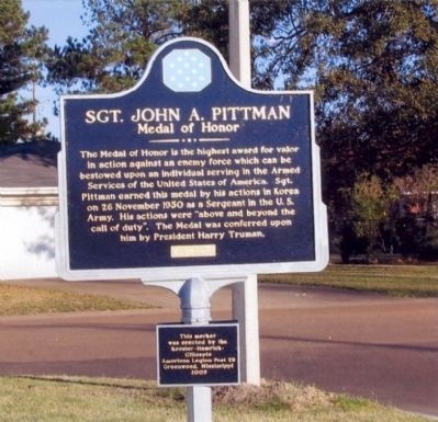 Sgt. John A. Pittman, Medal of Honor