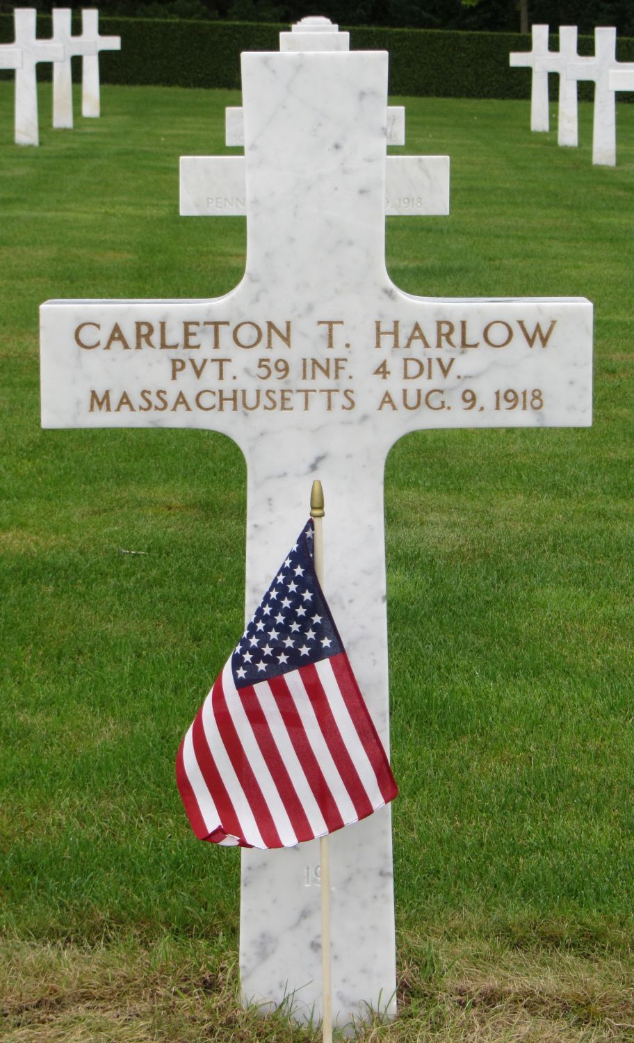 Carlton Thomas Harlow Memorial Stone