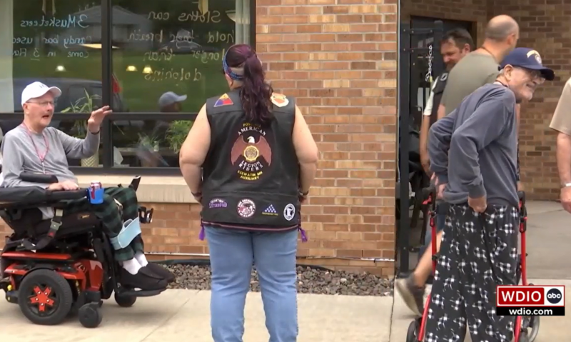 Legion Riders provide summer barbecue while honoring residents of veterans home