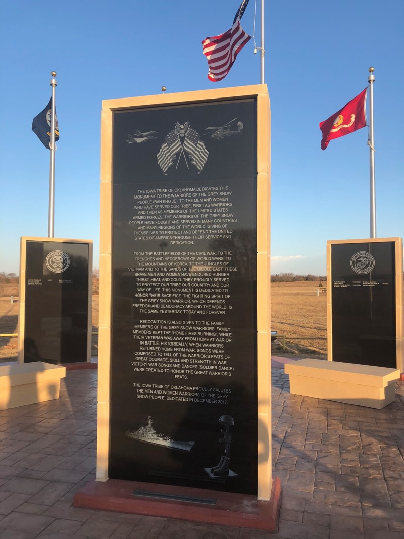Iowa Tribe Veterans Memorial