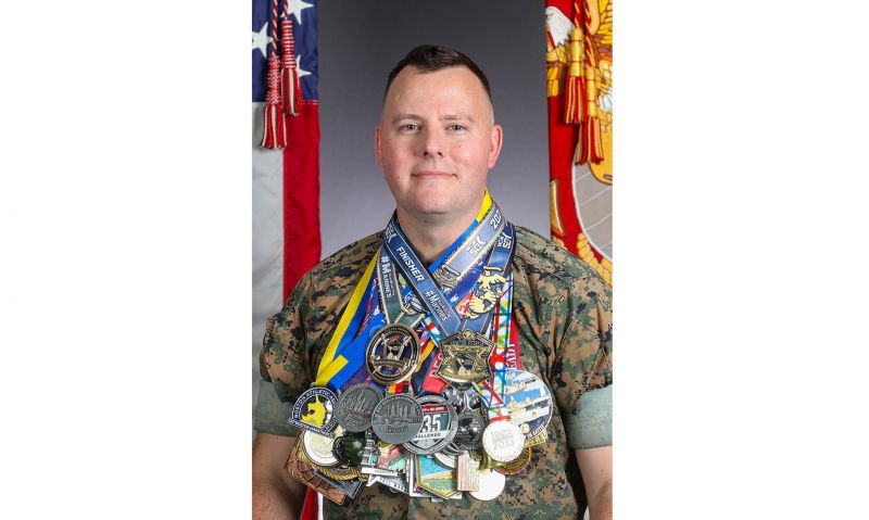 Legionnaire, active-duty Marine runs for his mental health and to help others