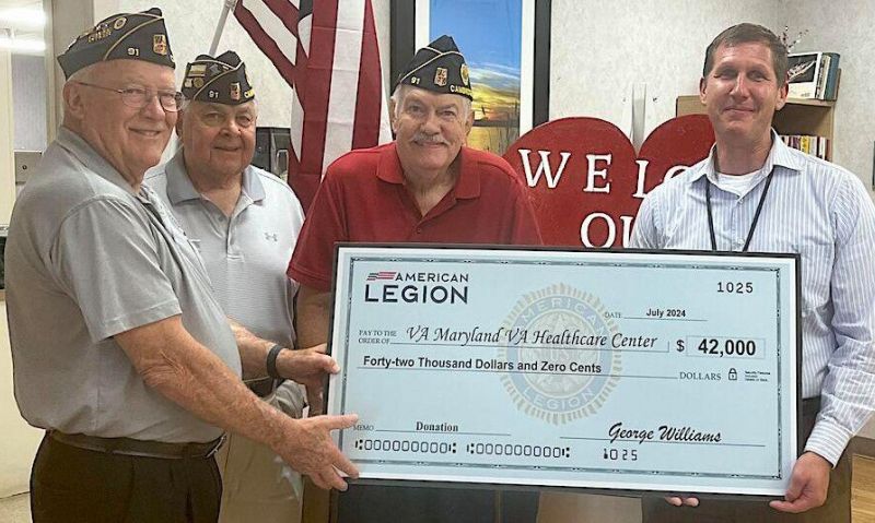 Maryland post makes record donation to VA