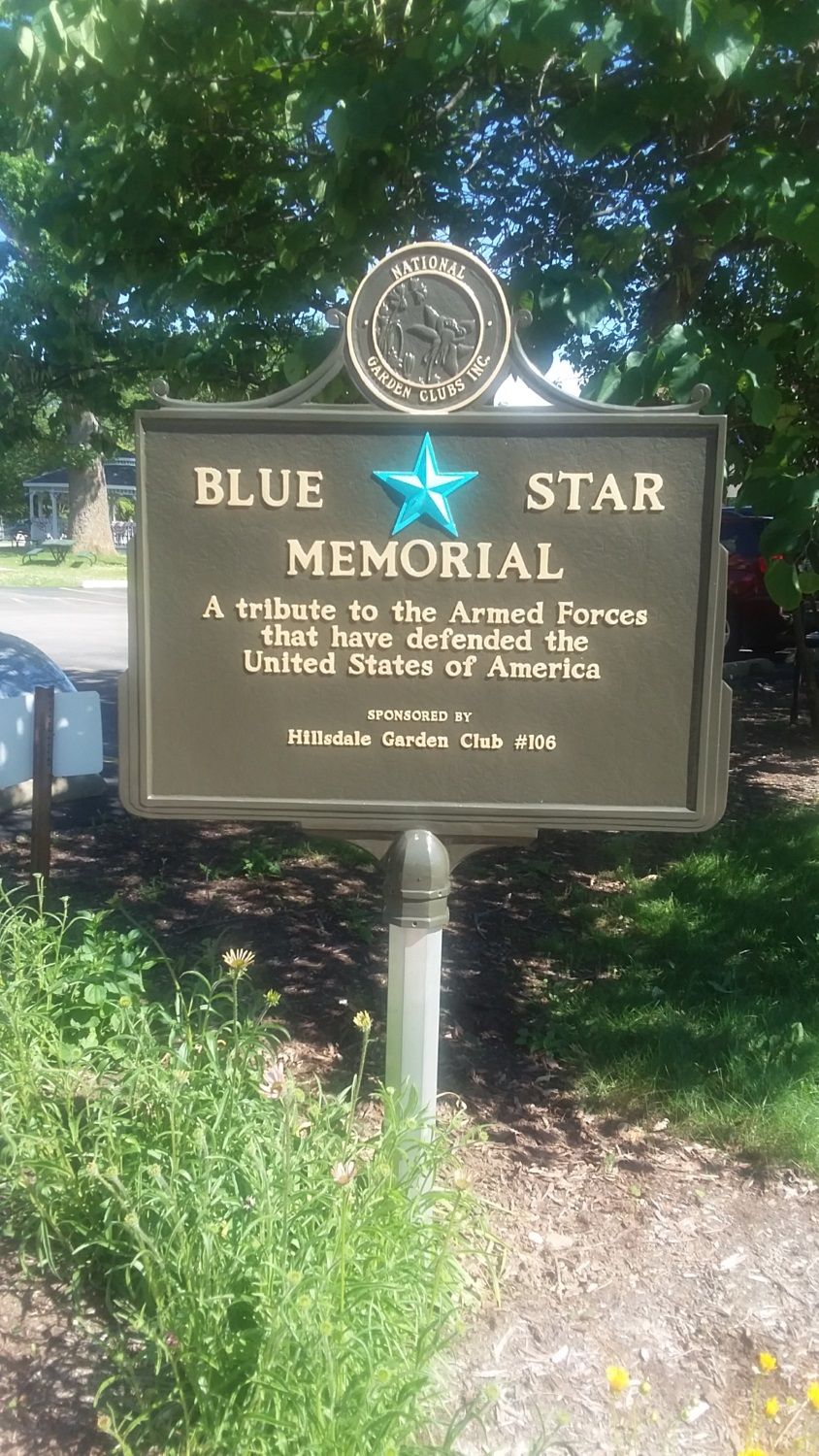 Blue Star Memorial, Hillsdale, Michigan