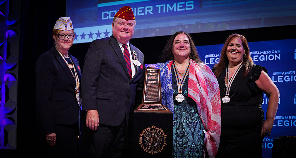 2026 American Legion Fourth Estate Award Print winner Jo Ciavaglia from the Bucks County Courier Times in Levittown, Pa. (Photo by Jeric Wilhelmsen)