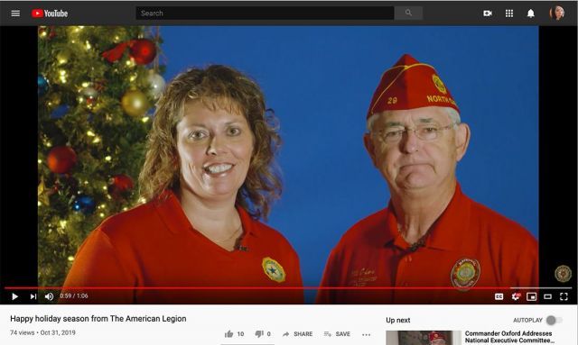 Legion Family holiday greetings shared in PSA