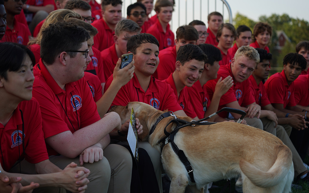 2025 Boys Nation Vice President Nick Frazier (center) and is Chief of Staff Morgan. Photo by Jennifer Blohm/The American Legion