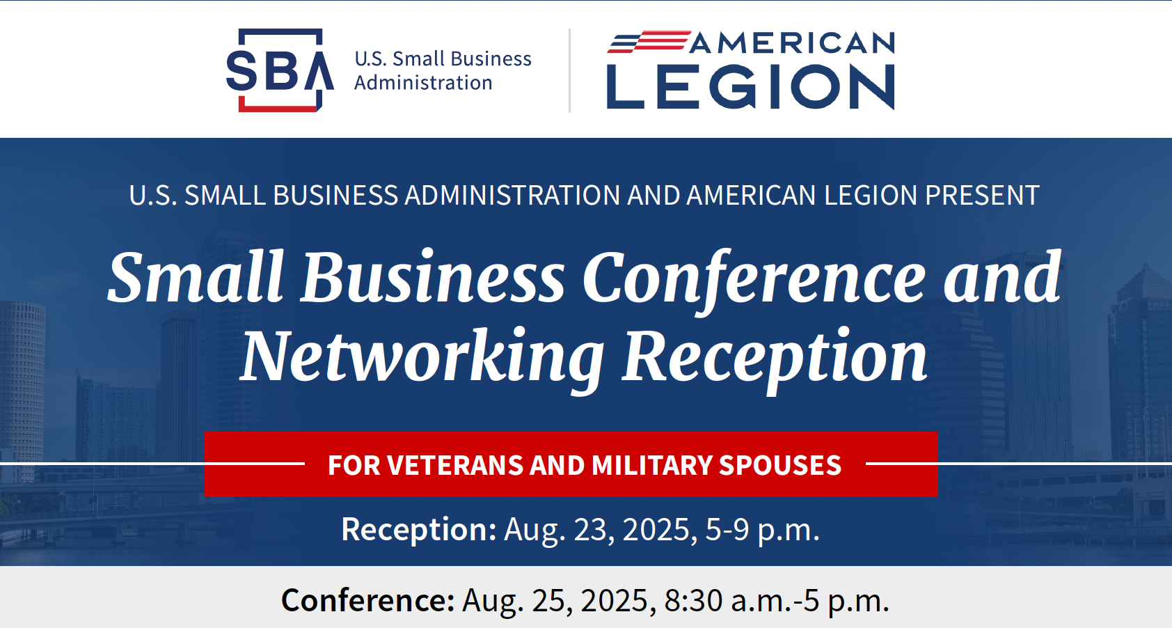 Legion, SBA presenting small business conference, networking reception at convention