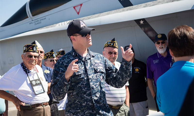 Legionnaires tour Navy's premier air strike training facility