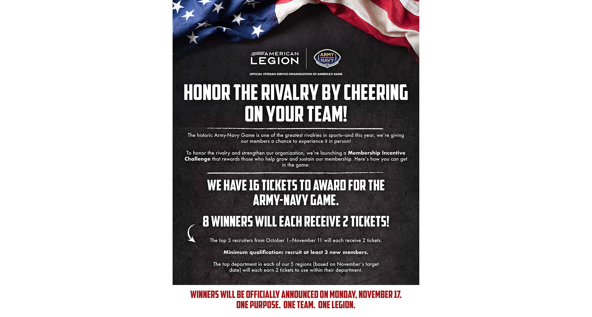 Win tickets to the Army-Navy Football Game