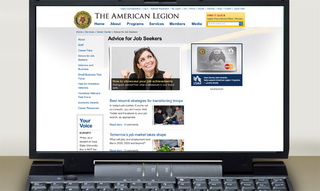 Helping veterans find jobs online