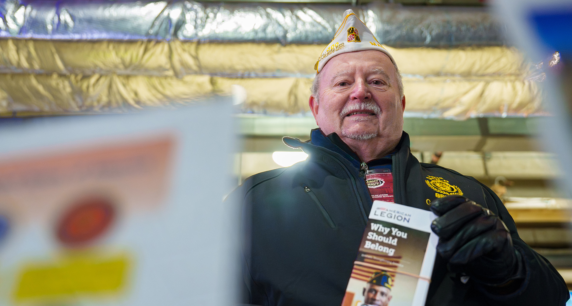 George Delaney, commander of American Legion Post 300 in Columbia, Md.