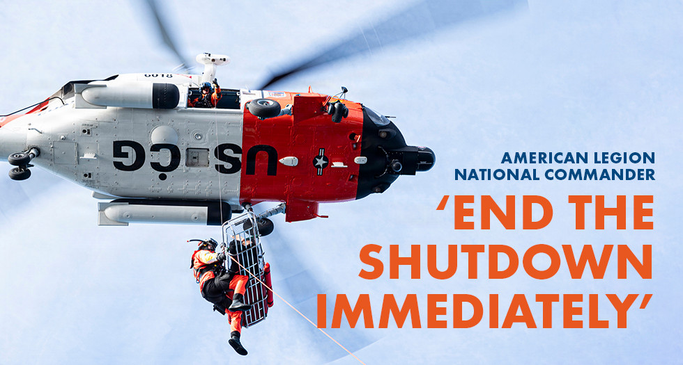 Pay the Coast Guard, Legion commander implores Congress