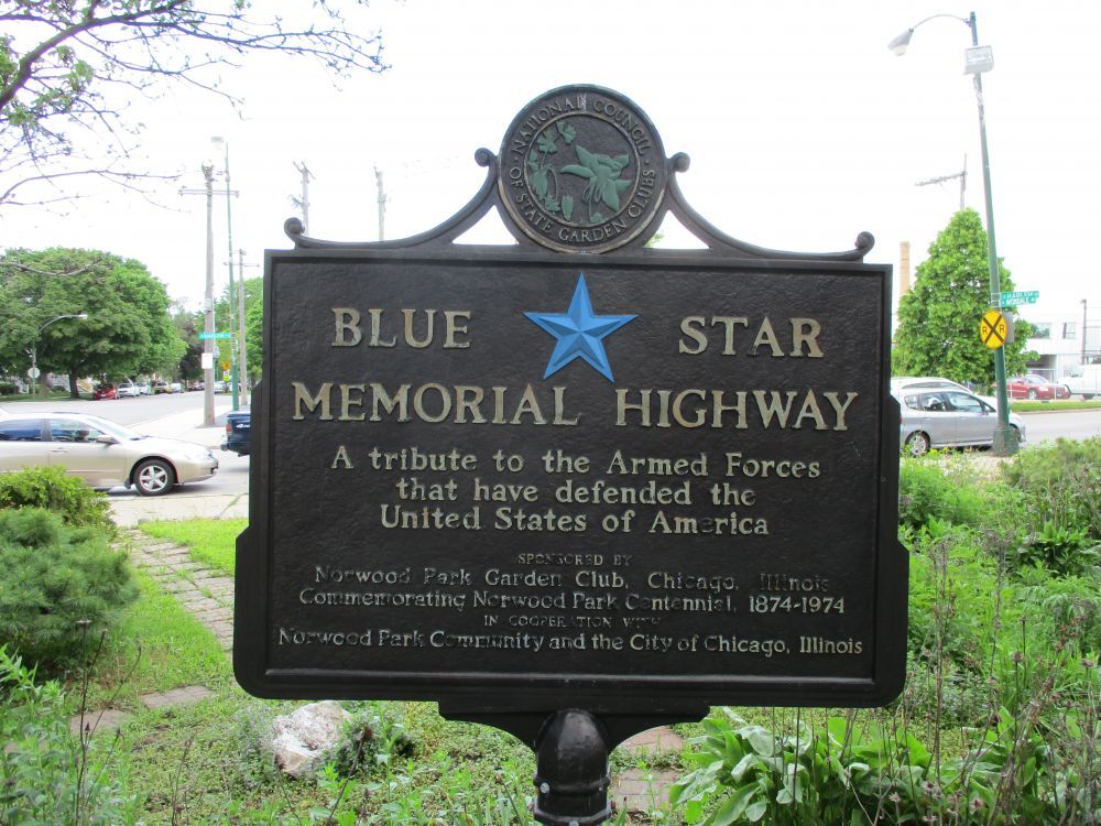 Norwood Park Blue Star Memorial Highway Memorial