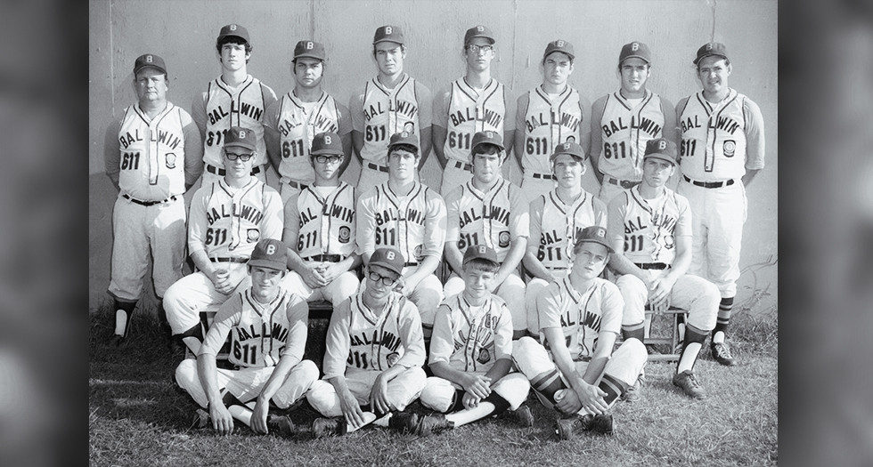 The 1972 American Legion World Series champions from Ballwin (Mo.) Post 611.