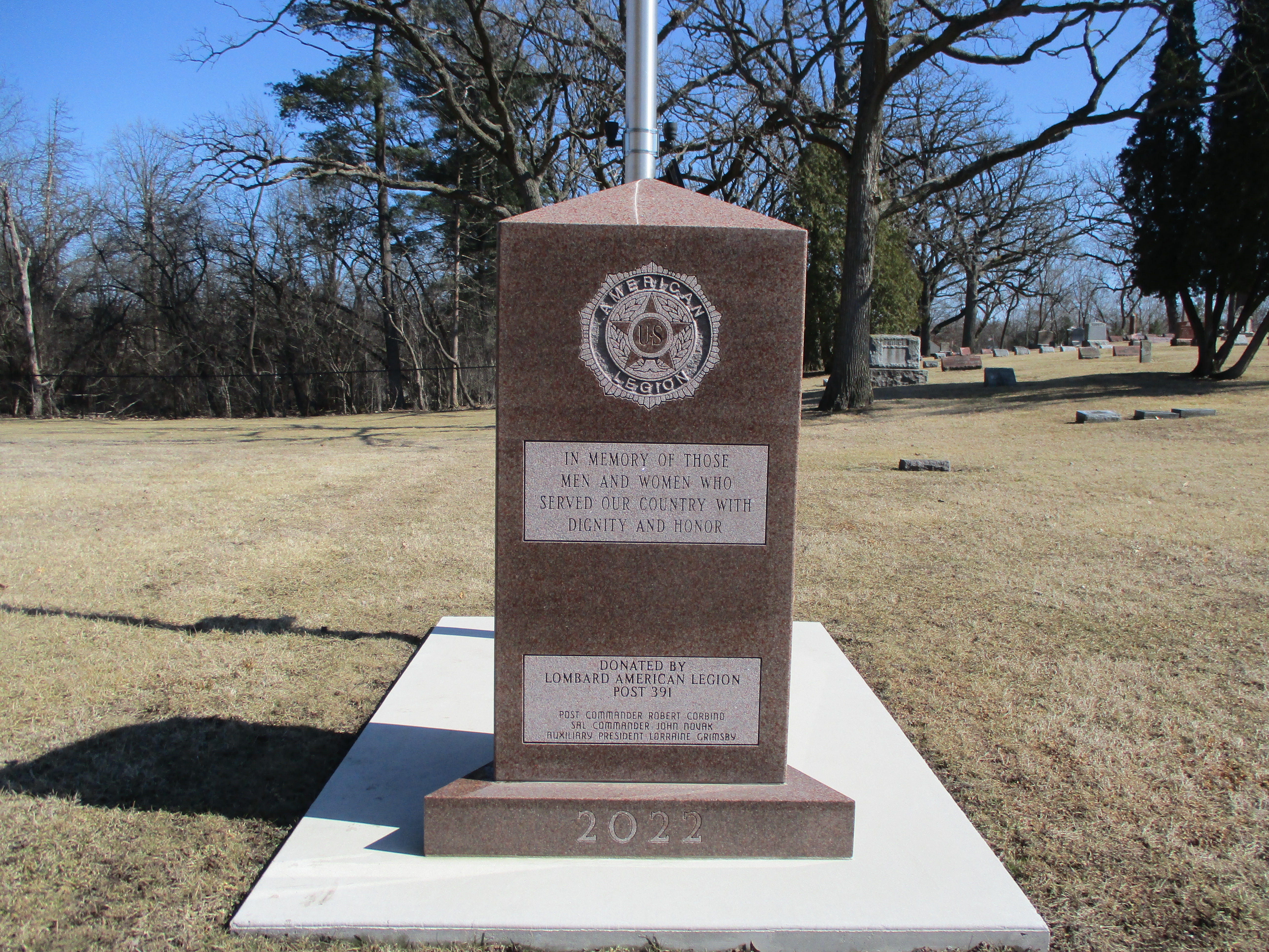 Oak Crest Cemetery Veterans Memorial