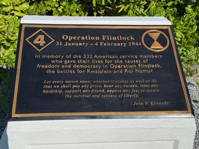 Operation Flintlock Memorial.