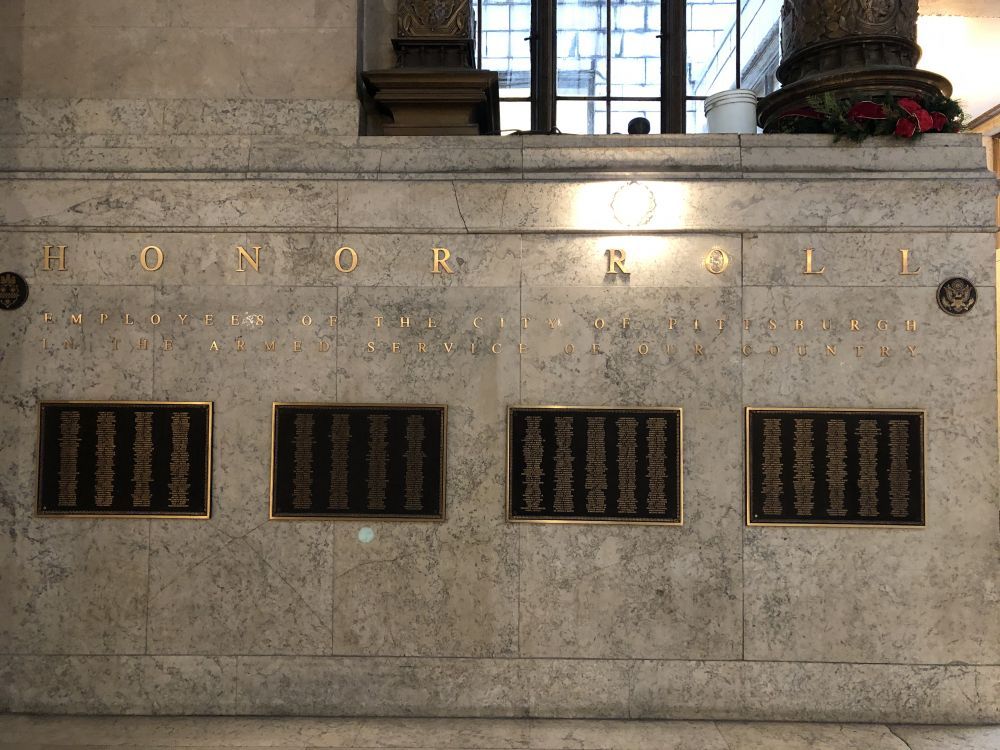 City Employees Honor Roll, Pittsburgh, Pennsylvania