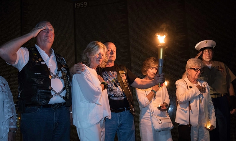 Legion Riders remember 'brothers' on Vietnam Memorial wall