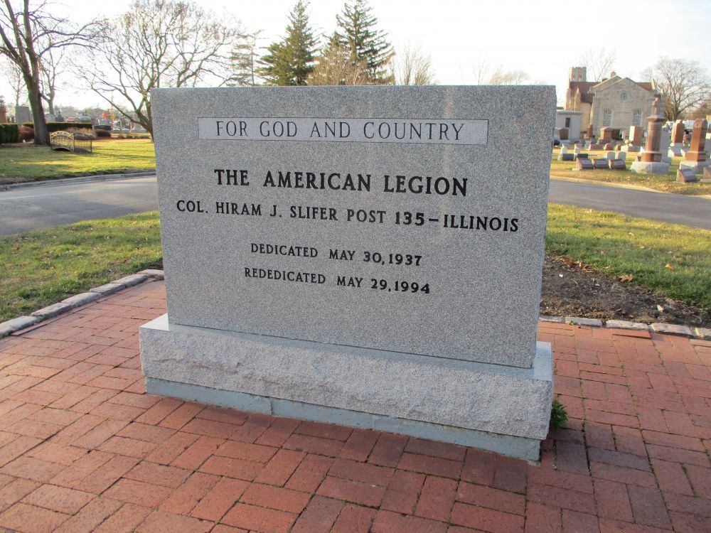 AL Post 135 Bethania Cemetery Veterans Memorial, Justice, Illinois