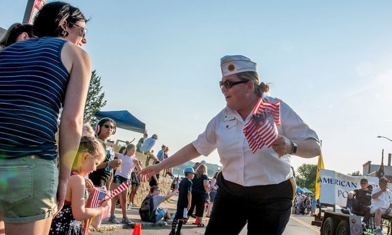 Massachusetts post celebrates centennial in Horribles Parade