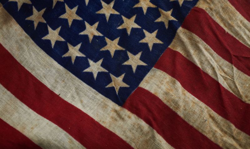 Legionnaires help students understand why the U.S. flag is important