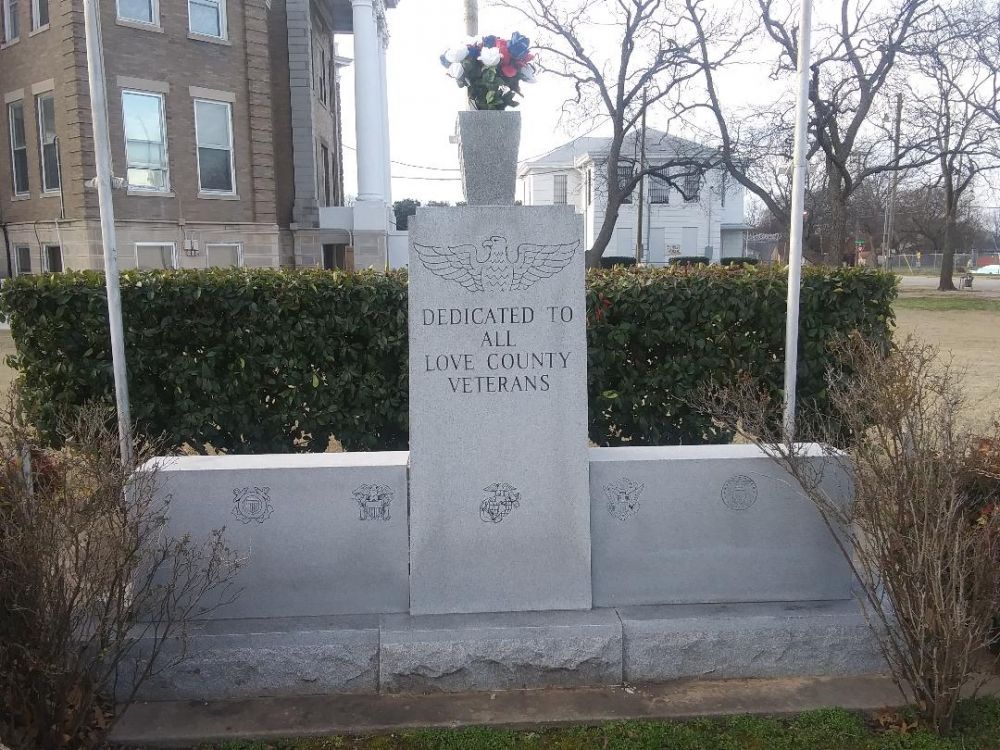 Dedicated to all Love County Veterans