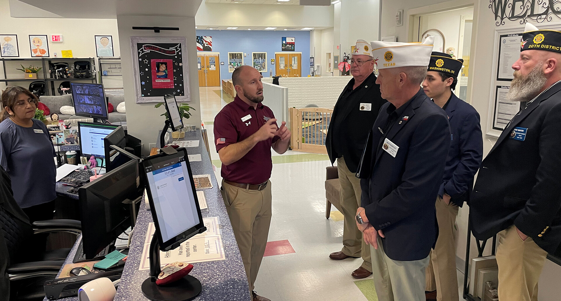 American Legion National Staff and Department of Texas leadership take part in a BASE visit at Joint-Base San Antonio in Texas. (Photo by Steven B. Brooks
