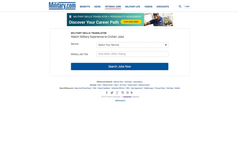 Military.com introduces new skills translator