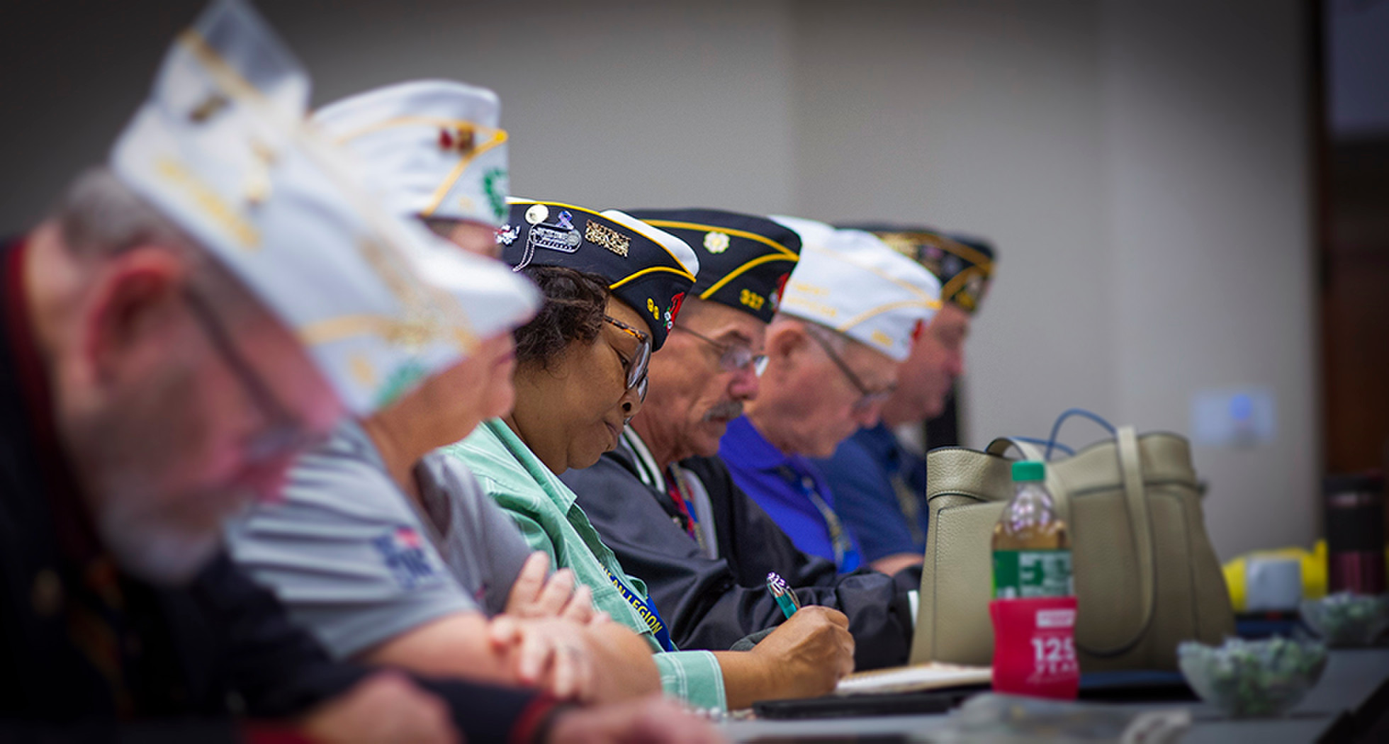 American Legion service officers receive training earlier this fall. Photo by Robb Scharetg