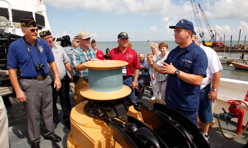 Legionnaires tour Coast Guard’s frontlines
