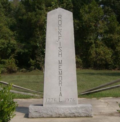 Battle of Rockfish Memorial, Wallace