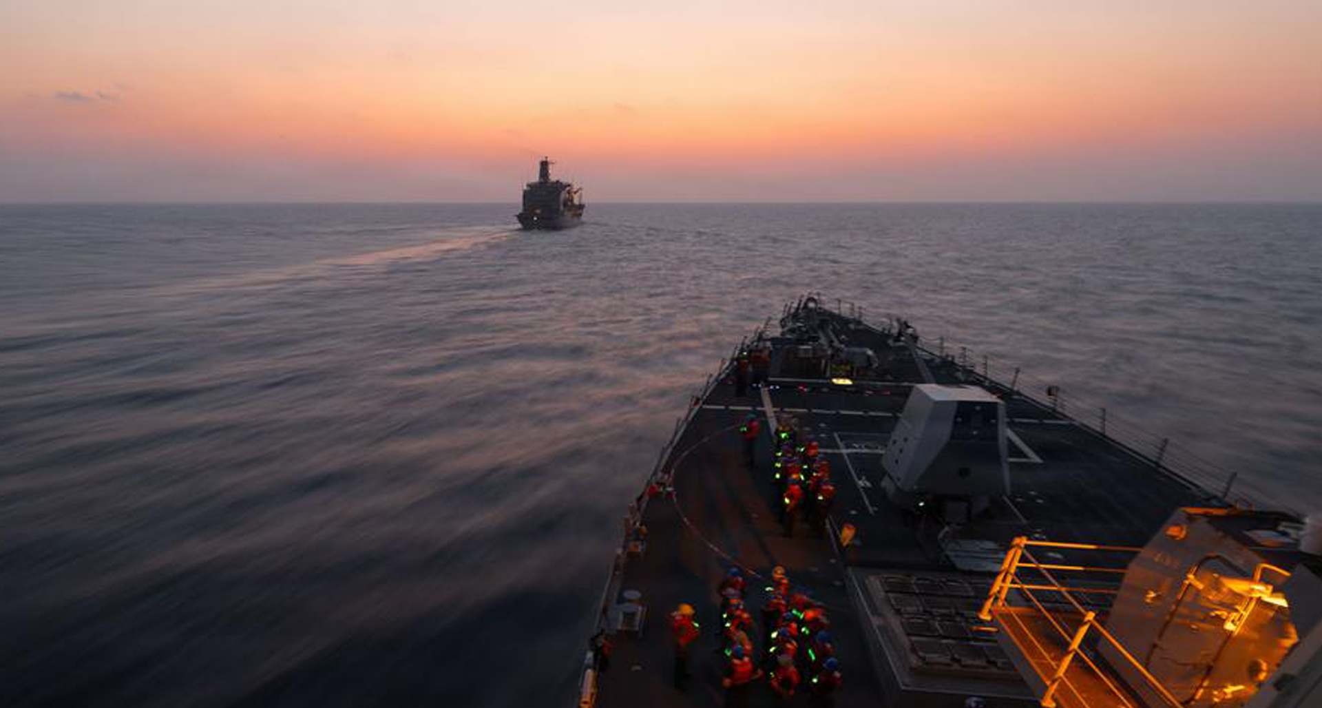 Navy destroyer deters Iranian-flagged cargo ship from breaching US blockade