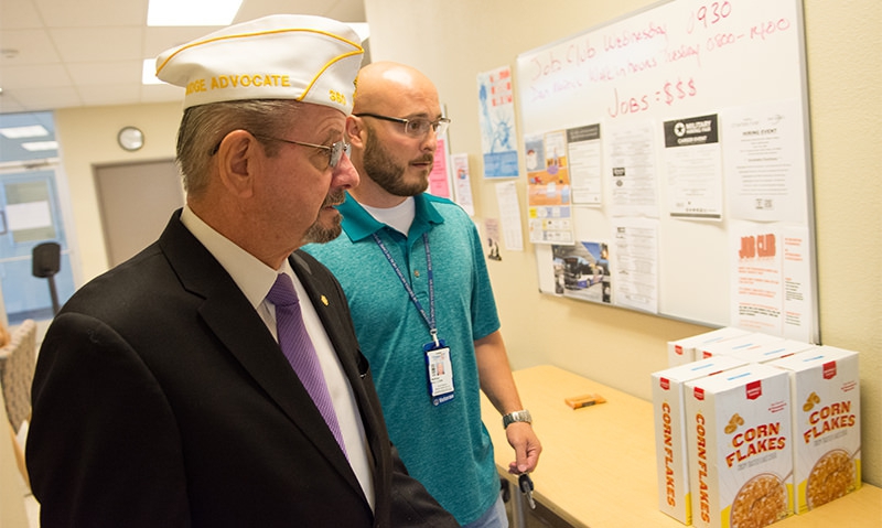Legion conducts a homeless veterans site visit in Reno