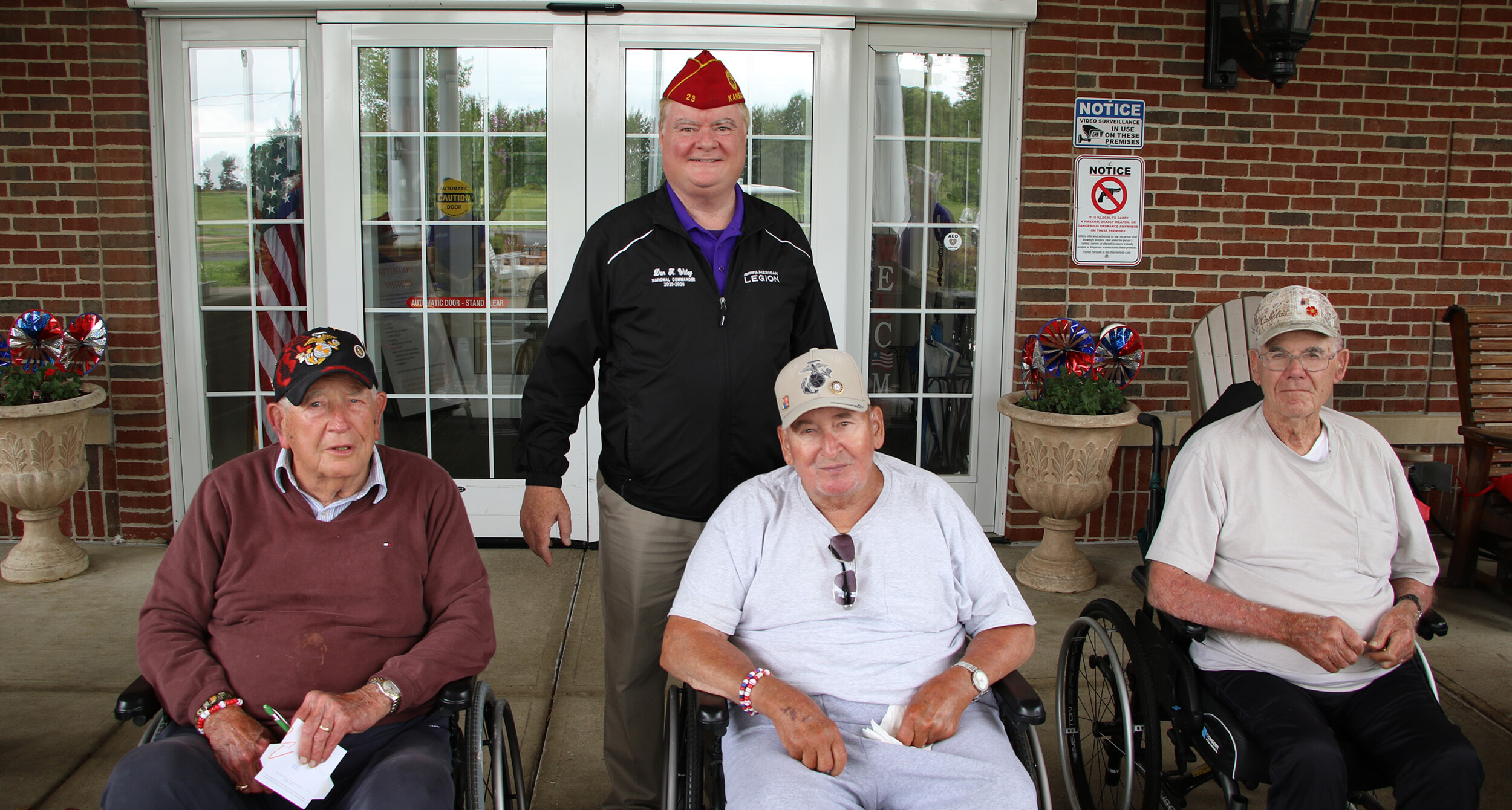 National Commander Wiley tours the Ohio Veterans Home in Georgetown.