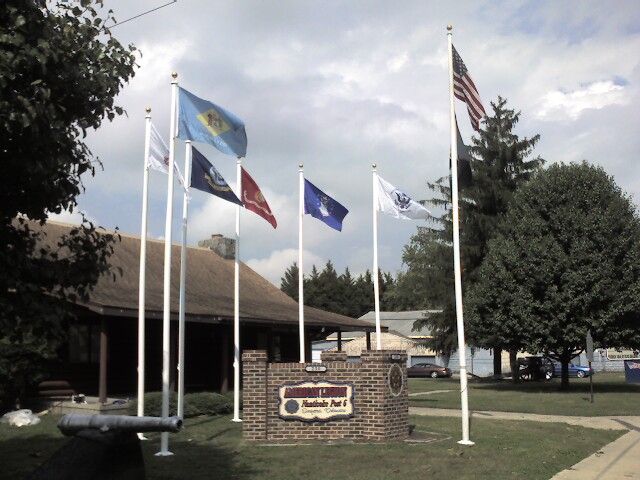 Lighted Flag Display