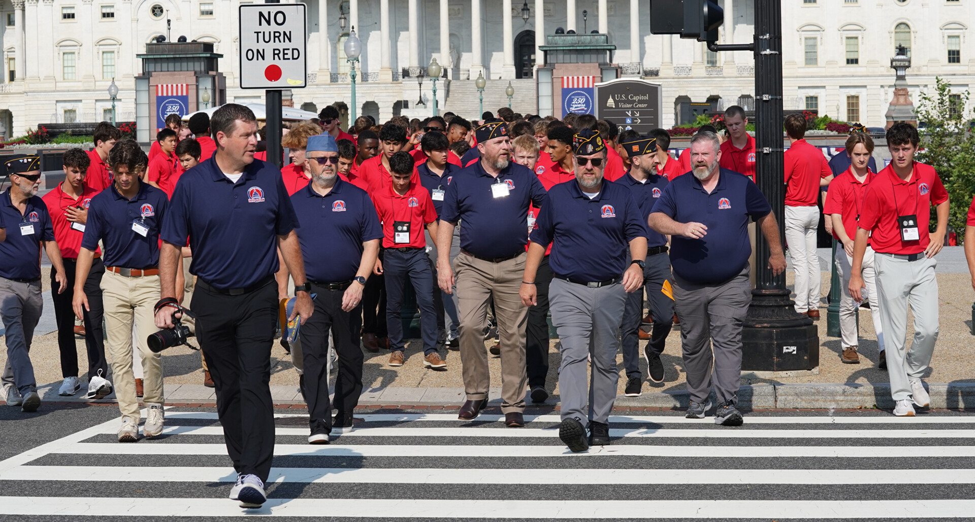 Boys Nation senators and staff visit the Supreme Court of The United States in Washington, D.C. Jennifer Blohm/The American Legion