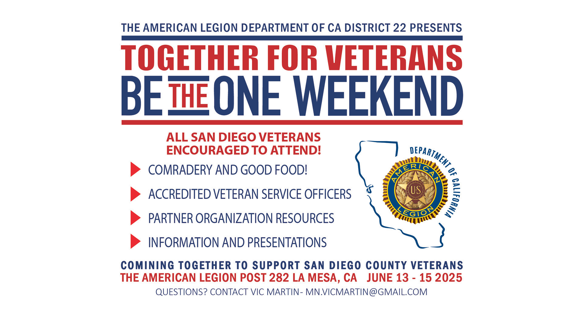 Be the One to take center stage during California revitalization effort